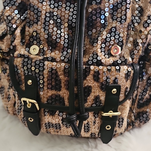 Juicy Couture Brown and Black Leopard Backpack - Picture 9 of 17